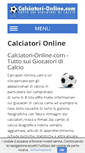 Mobile Screenshot of calciatori-online.com