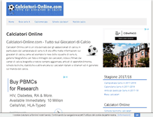 Tablet Screenshot of calciatori-online.com